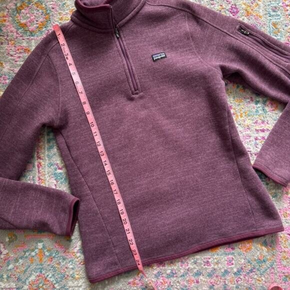 Patagonia Better Sweater Purple 1/4 Zip Fleece Lined Pullover Sweater Women’s M - Picture 5 of 8